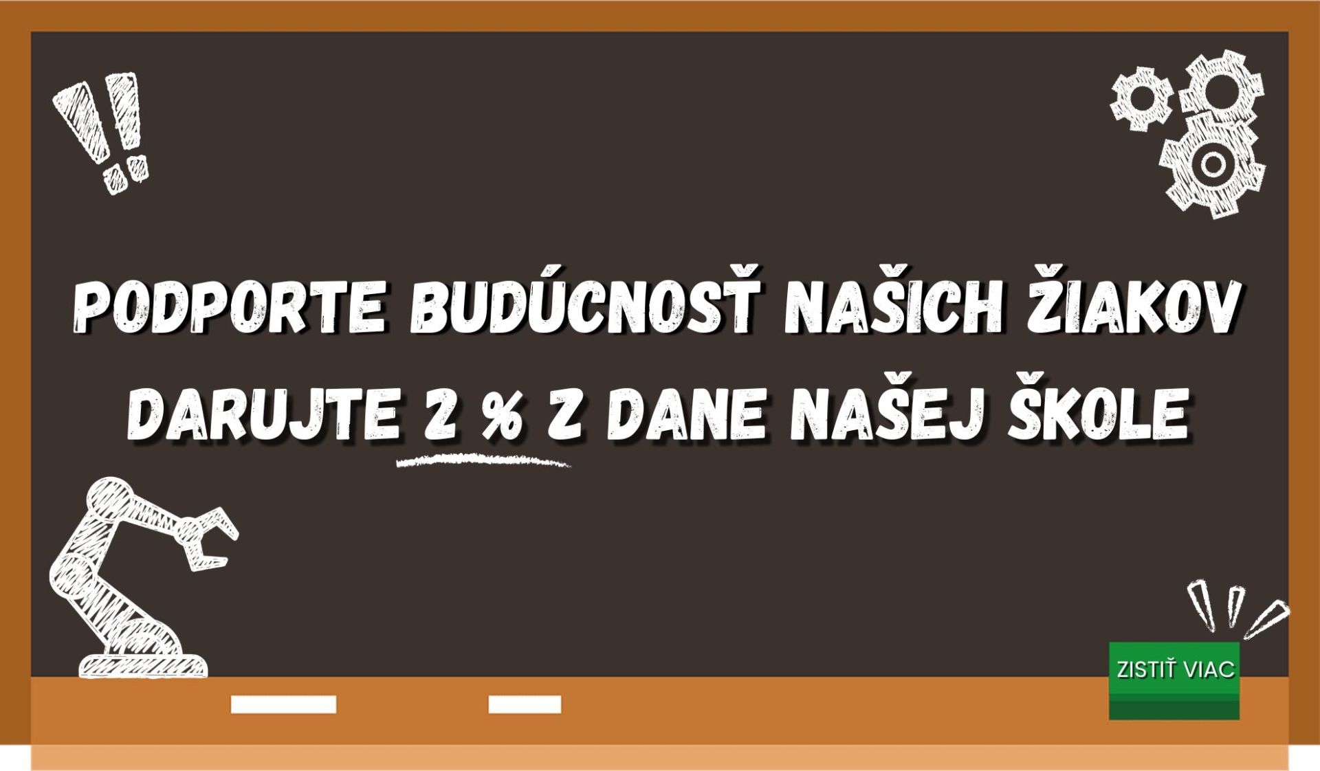 Darujte škole 2 % z dane z príjmu